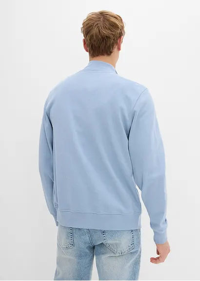 bonprix Sportive Herren Sweatjacke mit lässigen Kängurutaschen - lila Letzte 2 Tage