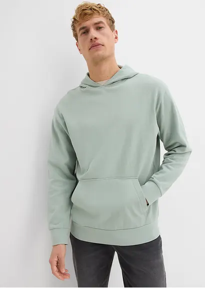 bonprix modernes Basic-Kapuzensweatshirt im angesagten Loose Fit innen weich angeraut Zeitbegrenzte Promotion