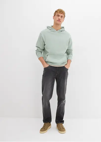 bonprix modernes Basic-Kapuzensweatshirt im angesagten Loose Fit innen weich angeraut Zeitbegrenzte Promotion