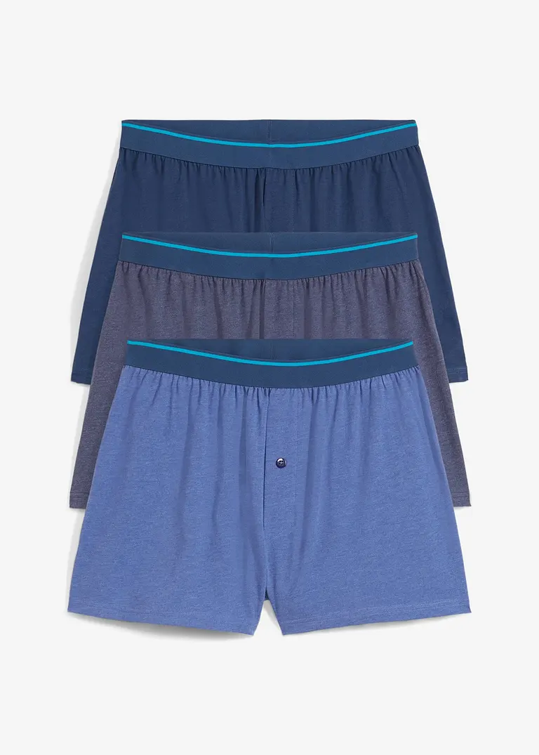 bonprix Lockere Jersey Boxershorts im praktischen 3er Pack