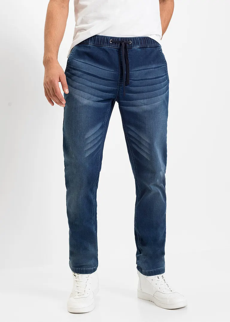 bonprix Superlässige Regular Fit Sweat-Jeans mit Gummibund Bis zu 55% Rabatt