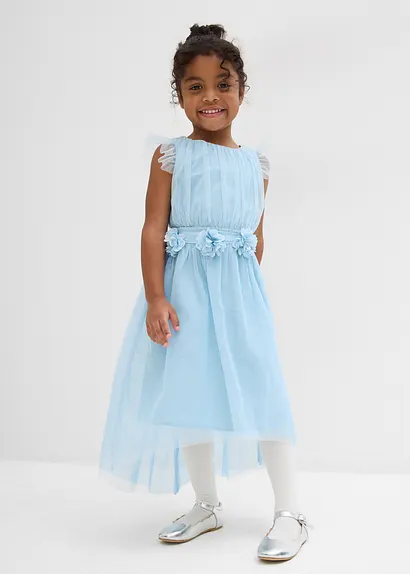 bonprix Schönes Mädchen Tüllkleid für festliche Anlässe - blau Super Rabatt