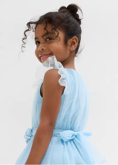 bonprix Schönes Mädchen Tüllkleid für festliche Anlässe - blau Super Rabatt