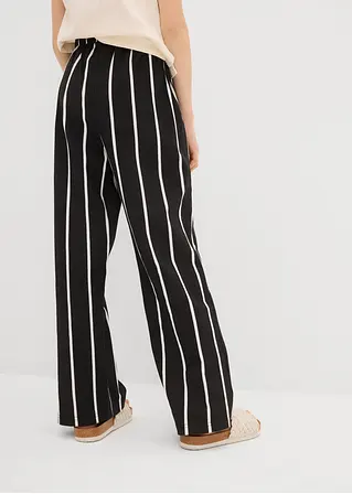 bonprix Mädchen Jersey-Hose aus reiner Bio-Baumwolle - schwarz Black Friday Preise