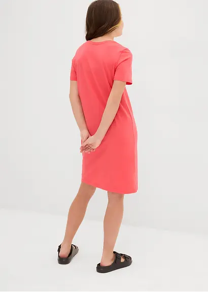 bonprix Schlichtes Jerseykleid für Mädchen aus reiner Bio-Baumwolle Online