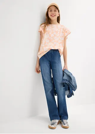 bonprix Mädchen Jeggings mit leicht ausgestelltem Bein und aufgesetzten Geäßtaschen Verkauf