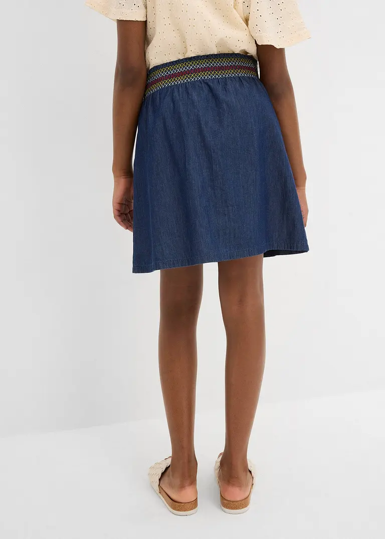 bonprix Ausgestellter Jeansrock mit elastischem Bündchen für Mädchen Fabrikverkauf