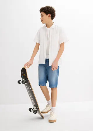 bonprix Weitenverstellbare Jungen Bermuda im 5-Pocket Style Kostenloser Versand