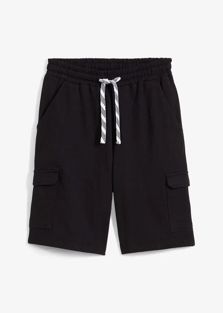 bonprix Schöne Jungen Sweat-Bermuda im Cargo-Style mit 4 Taschen - Kinder