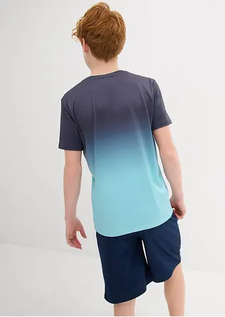 bonprix Cooles Jungen Sport-Shirt mit Rundhalsausschnitt - blau Günstig kaufen