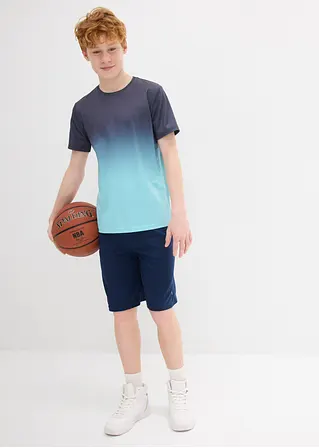 bonprix Cooles Jungen Sport-Shirt mit Rundhalsausschnitt - blau Günstig kaufen