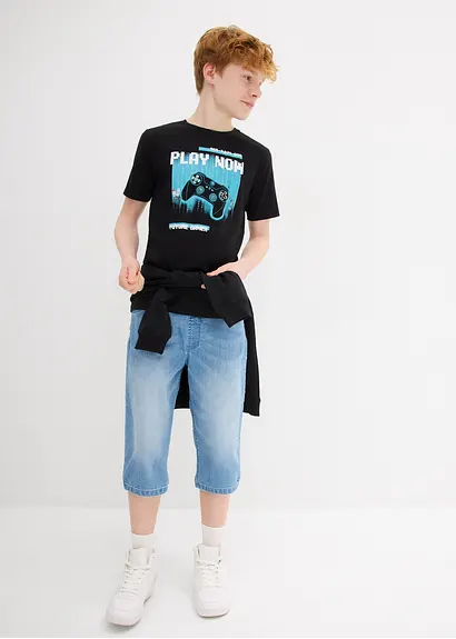 bonprix Cooles Jungen T-Shirt mit großem Druck und Rundhalsausschnitt Versandkostenfrei
