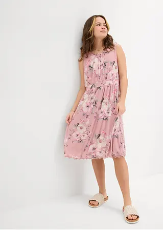 bonprix Sommerliches Kleid für Mädchen aus Mesh - rosa - Kinder Großer Ausverkauf