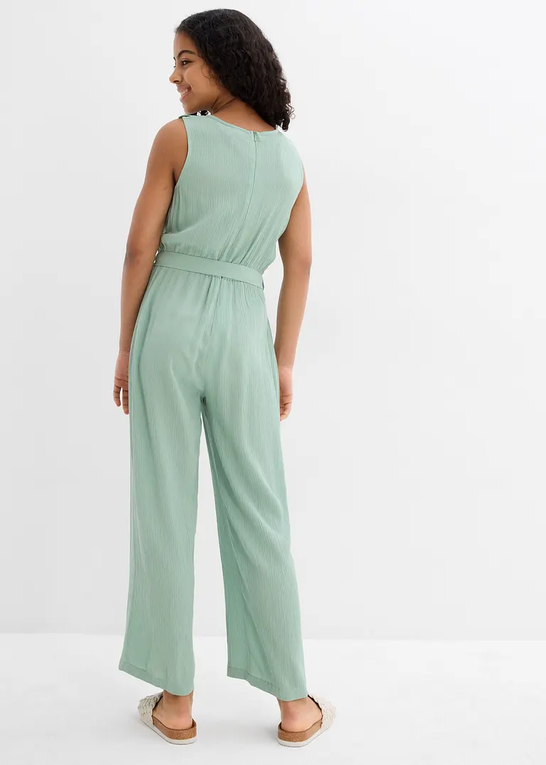 bonprix Schicker Jumpsuit für Mädchen ohne Ärmel aus fließender Viskose Preisnachlass