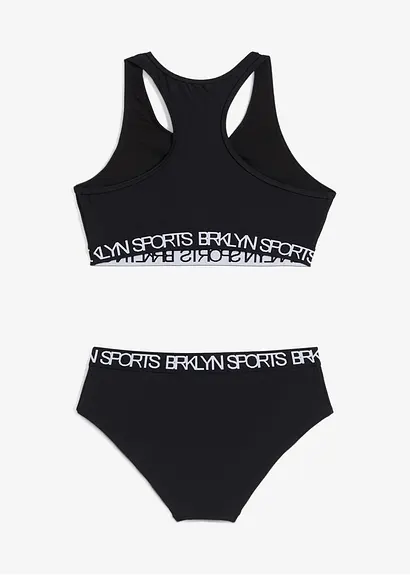 bonprix Cooler Mädchen Sportbikini mit Ringerrücken im 2-tgl. Set Weihnachtsangebot
