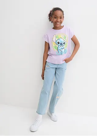 bonprix Tolles Mädchen Disney T-Shirt mit Stitch - lila Top Angebot