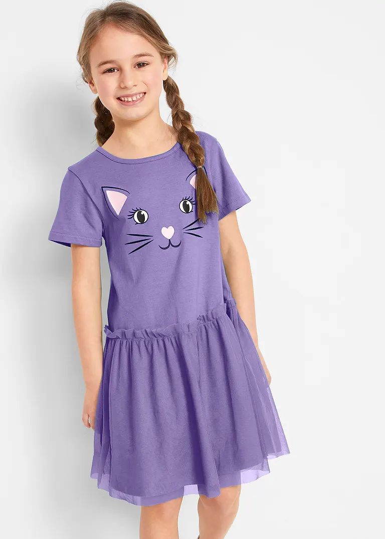 bonprix Set aus Mädchen Kleid und Puppenkleid - lila - Kinder Exklusive Angebote