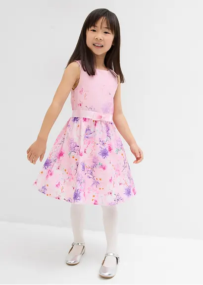 bonprix Sommerliches Mädchen Kleid mit Blumendruck - rosa Neuheiten