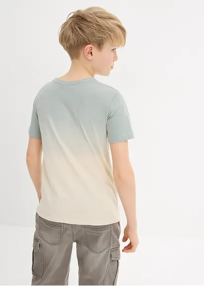 bonprix Angesagtes Jungen T-Shirt mit Farbverlauf und Rundhalsausschnitt Letzte 3 Tage