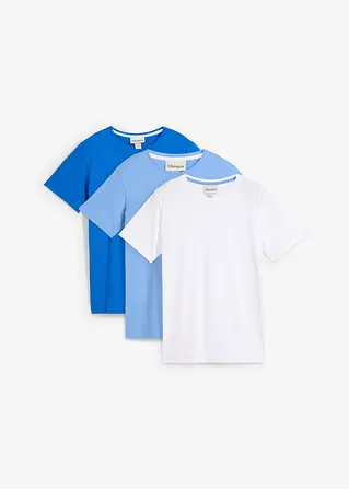 bonprix Jungen Basic T-Shirt mit Rundhalsausschnitt - Kinder