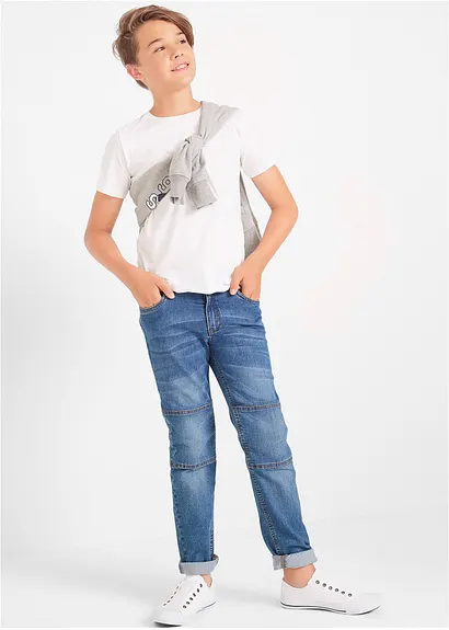 bonprix Jungen Basic T-Shirt mit Rundhalsausschnitt - Kinder Neueste Stile