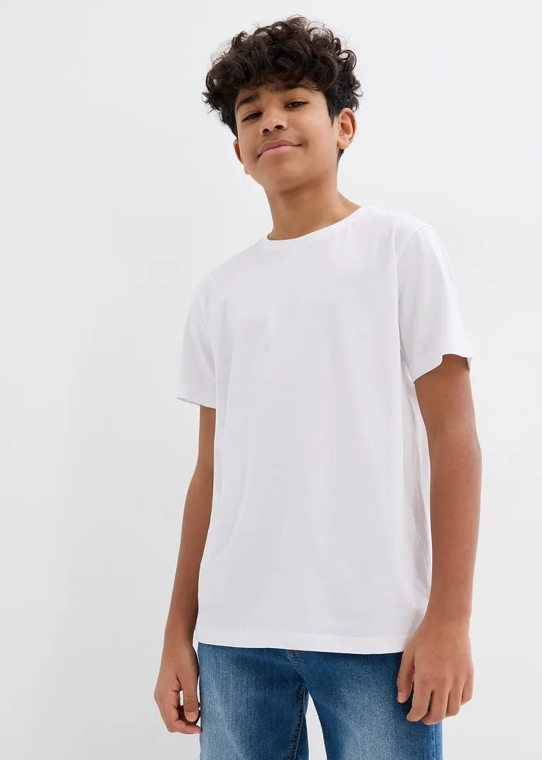 bonprix Schöne Basic Packung für Jungen mit Rundhalsausschnitt Bis zu 50% Rabatt