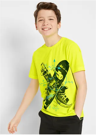 bonprix Originell bedrucktes T-Shirt - gelb - Kinder Bis zu 60% Rabatt