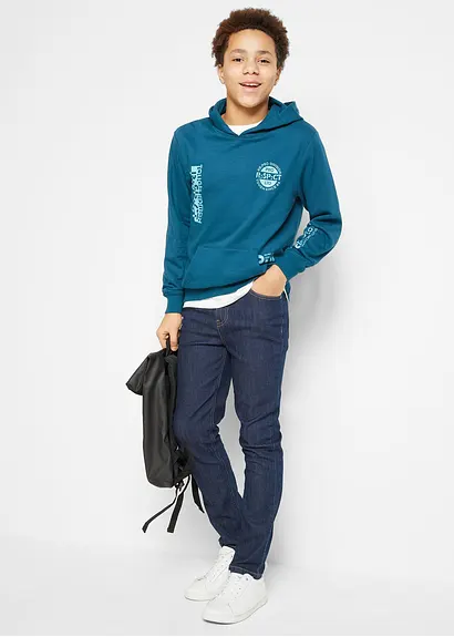 bonprix Schlichte Jungen Jeans mit 4 Taschen - blau - Kinder Bis zu 65% Rabatt