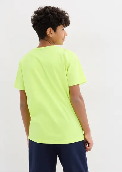 bonprix T-Shirt mit abstraktem Print - gelb - Kinder Fabrikladen