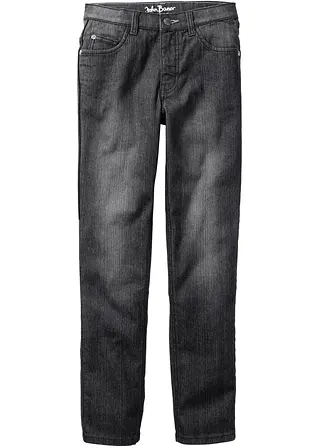 bonprix Schmale Jungen Jeans mit leichter Waschung - schwarz Black Friday Preise