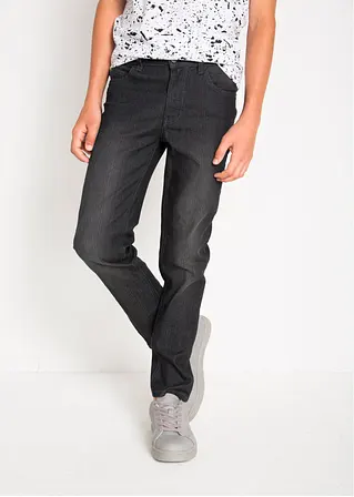 bonprix Schmale Jungen Jeans mit leichter Waschung - schwarz Black Friday Preise