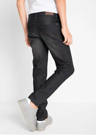 bonprix Schmale Jungen Jeans mit leichter Waschung - schwarz Black Friday Preise