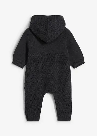 bonprix Kuscheliger Strick-Overall - grau - Kinder Im Verkauf
