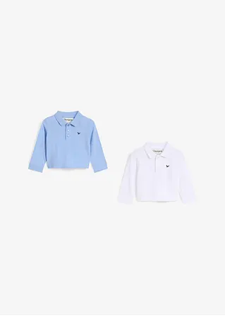 bonprix Praktisches Langarm-Poloshirt im 2er-Pack aus weichem Baumwollpikee 2025