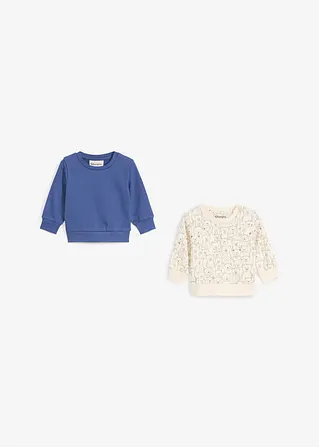 bonprix Süße Sweatshirt-Packung mit Druckknöpfen an der Schulter - Kinder Kostenloser Versand