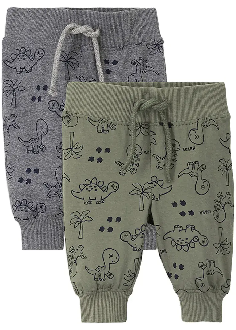 bonprix Coole Hose mit Dino-Print - oliv+grau meliert bedruckt Flash Sale