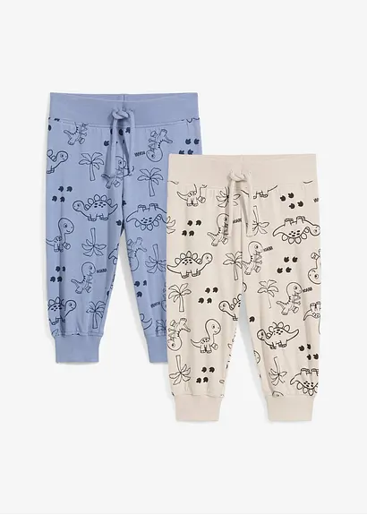 bonprix Coole Hose mit Dino-Print - mattblau+steingrau bedruckt Begrenztes Angebot
