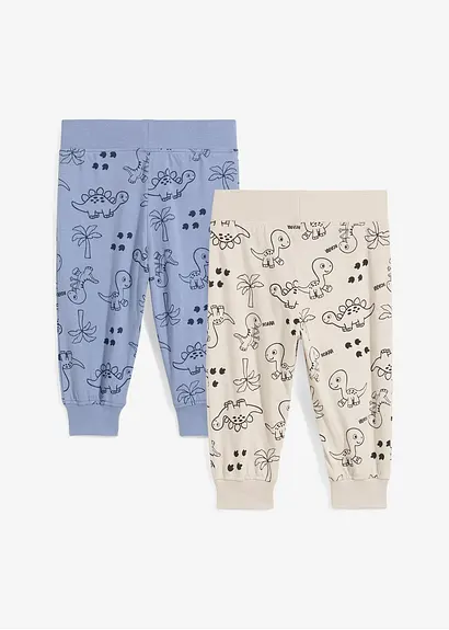 bonprix Coole Hose mit Dino-Print - mattblau+steingrau bedruckt Begrenztes Angebot