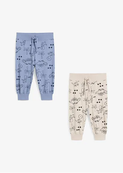 bonprix Coole Hose mit Dino-Print - mattblau+steingrau bedruckt Begrenztes Angebot