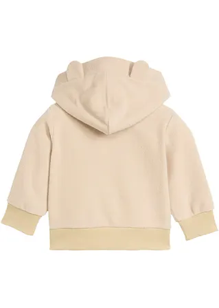 bonprix Schönes Fleeceshirt mit Kapuze in Teddyoptik - beige Black Friday