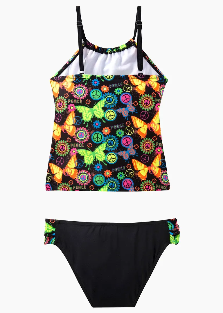 bonprix Schöner Tankini mit Schmetterlings-Print aus nachhaltiger Badeware Zeitlich begrenztes Angebot