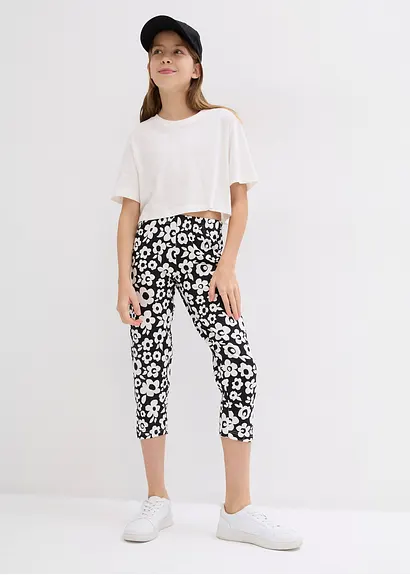 bonprix Schöne Capri Pyjama in 4-tgl. Set mit Blumen - Kinder Super Rabatt
