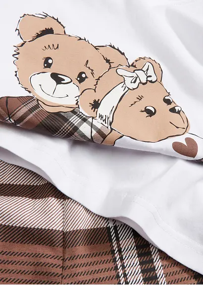 bonprix Schöner Mädchen Pyjama (2-tlg. Set) mit Druck. - Kinder Black Friday Preise