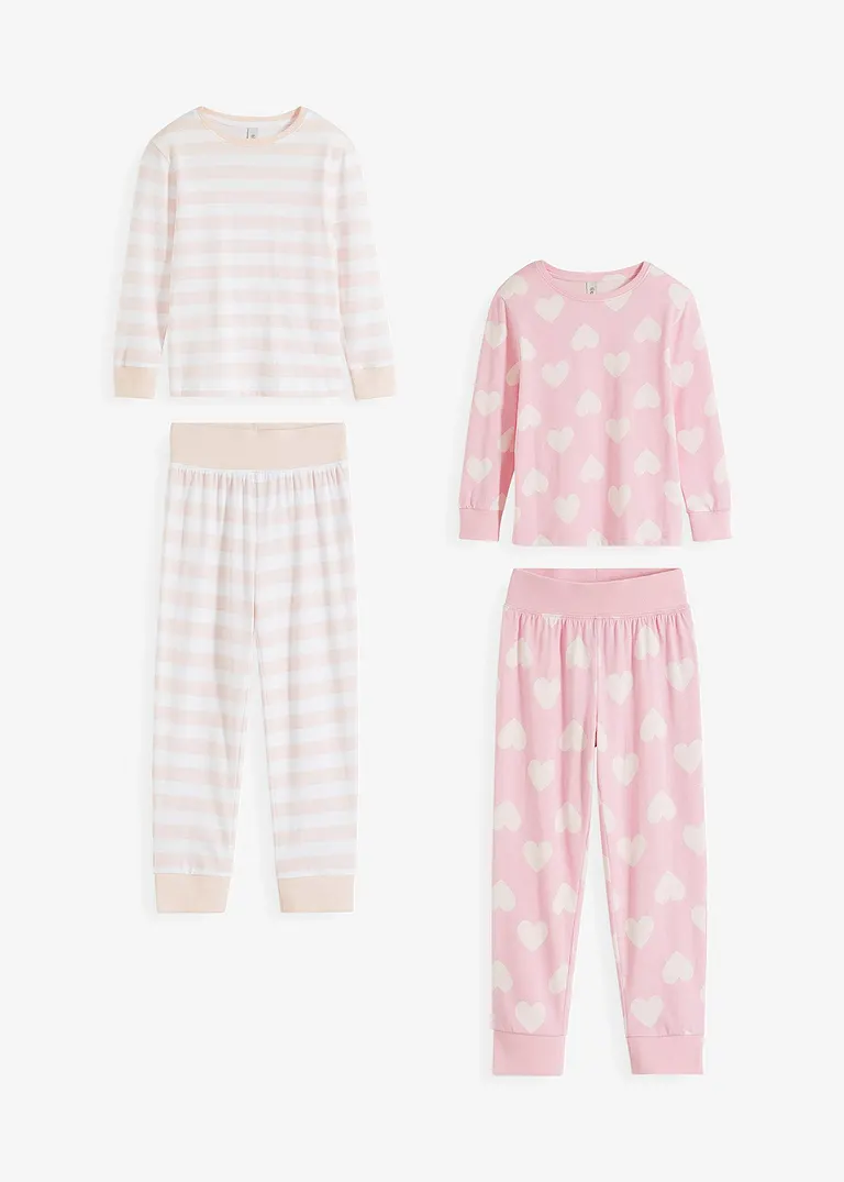 bonprix Mix-and-Match: Mädchen Pyjama im 4-tlg. Set - Kinder 50% Rabatt für begrenzte Zeit