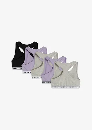 bonprix Sportliches Mädchen Bustier im 5er Pack - Kinder Outlet