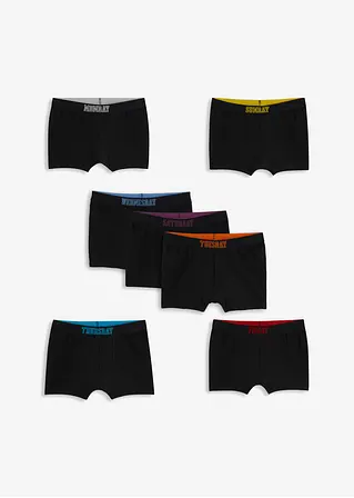 bonprix Jungen Boxershorts (7er Pack) mit Wochentagen. - schwarz - Kinder Hotsell