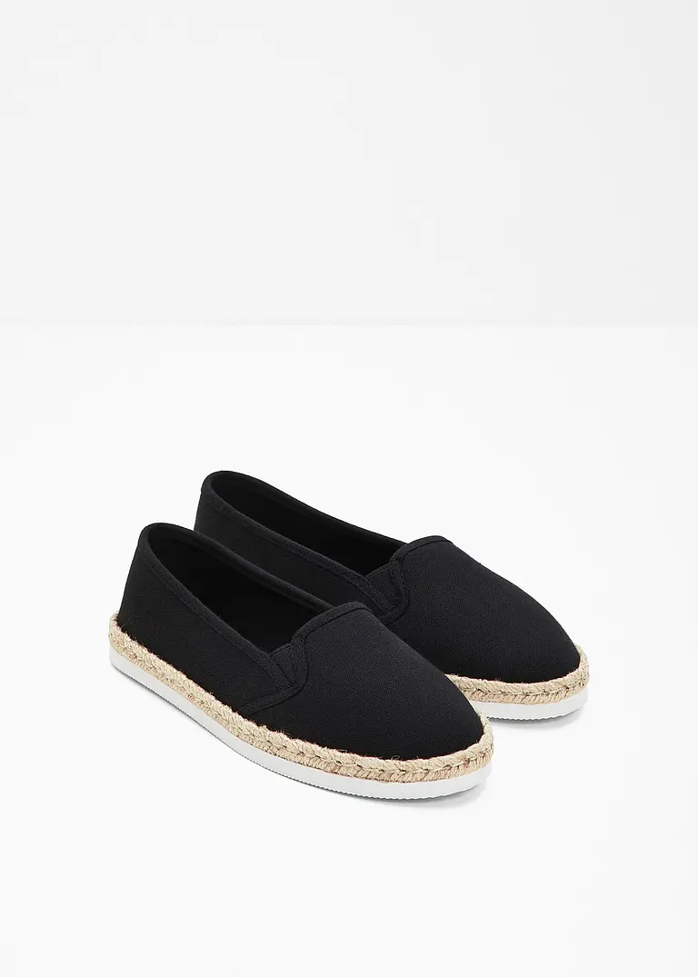 bonprix Sommerliche Espadrille mit leichter Laufsohle - schwarz Fabrik Onlineshop
