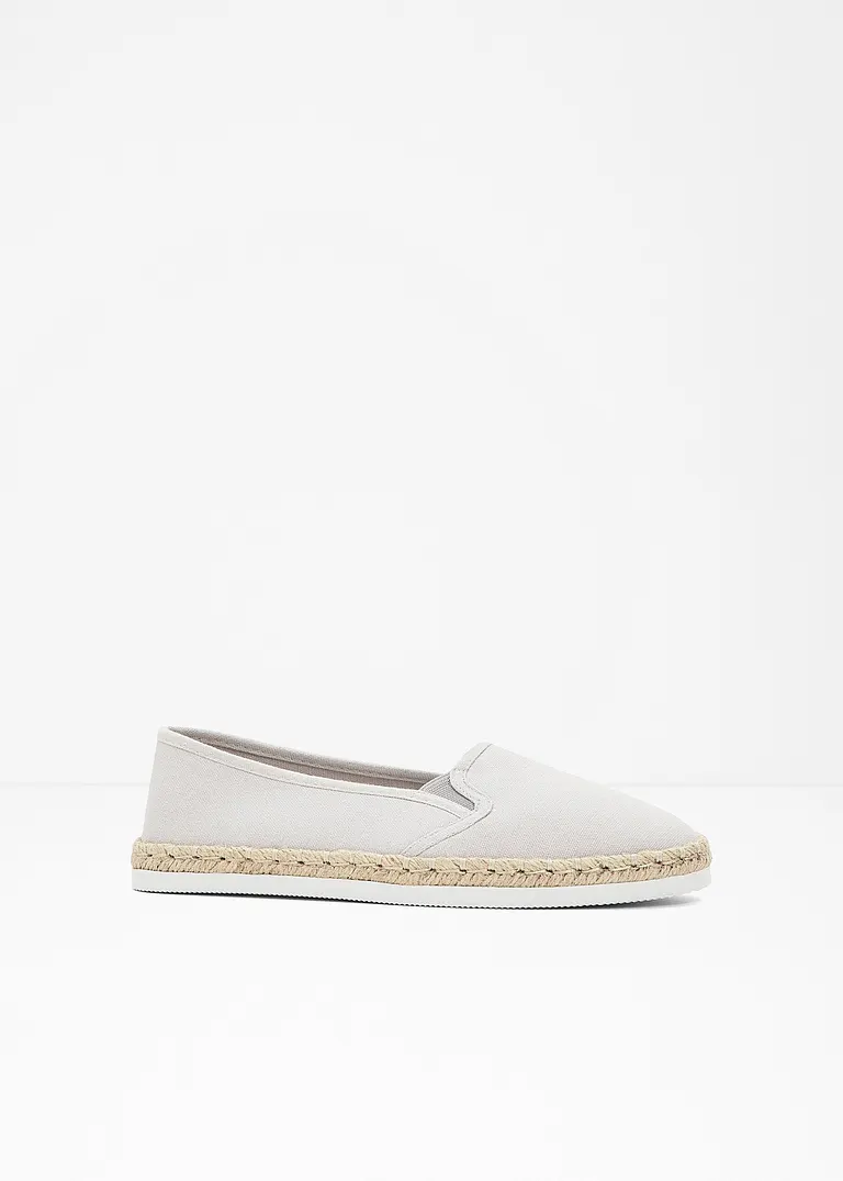 bonprix Sommerliche Espadrille mit leichter Laufsohle - grau Fabrikpreis