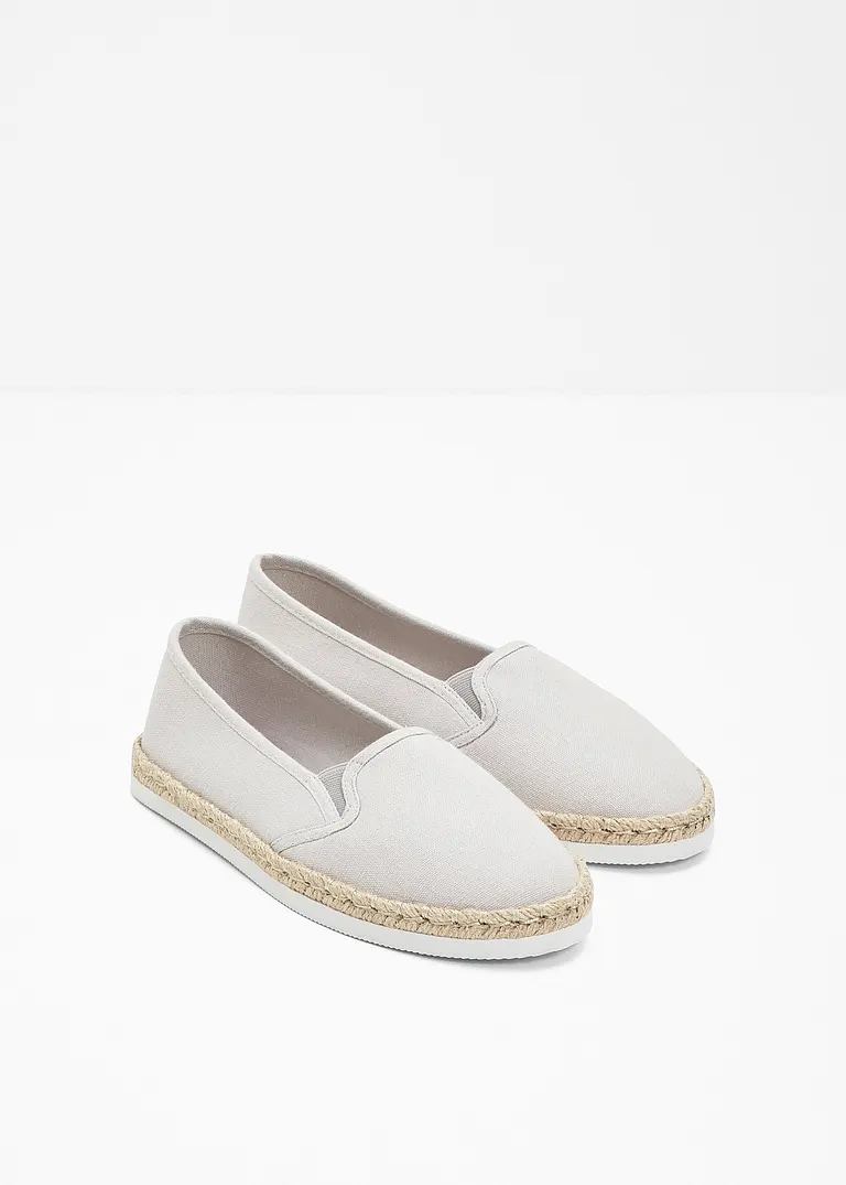 bonprix Sommerliche Espadrille mit leichter Laufsohle - grau Fabrikpreis