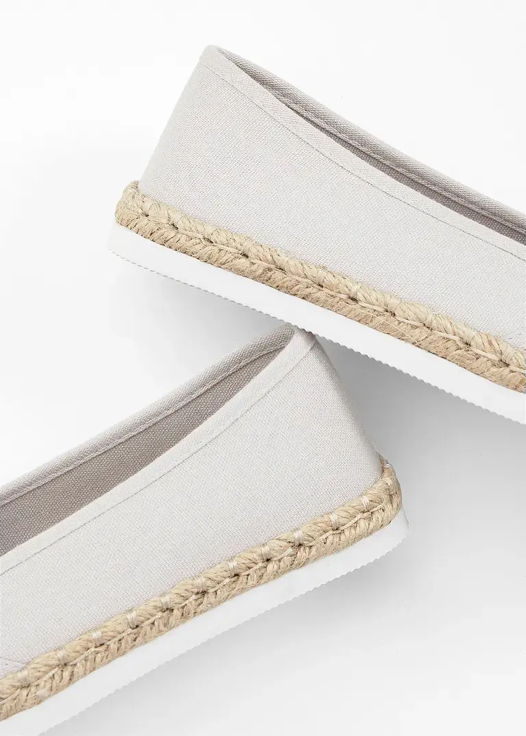bonprix Sommerliche Espadrille mit leichter Laufsohle - grau Fabrikpreis